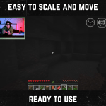 Plant color webcam frame overlay for streaming on twitch in cottagecore style