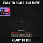 Purple webcam frame overlay for streaming on twitch