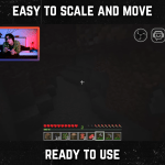 Purple and Orange webcam frame overlay for streaming on twitch