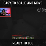 Red webcam frame overlay for streaming on twitch