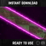 Purple Electric Neon Stinger Transition for streaming