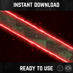 Red Electric Neon Stinger Transition for streaming