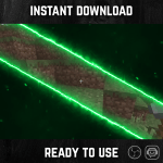 Green Electric Neon Stinger Transition for streaming