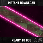 Pink Electric Neon Stinger Transition for streaming