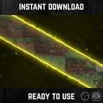 Yellow Electric Neon Stinger Transition for streaming