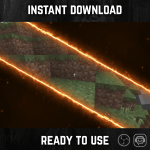Orange Electric Neon Stinger Transition for streaming
