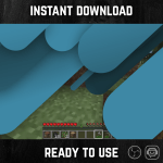 Ocean Blue Stripes Stinger Transition for streaming