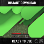 Green Stripes Stinger Transition for streaming