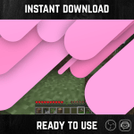 Baby Pink Stripes Stinger Transition for streaming