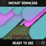 Vaporwave Stripes Stinger Transition for streaming