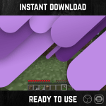 Purple Stripes Stinger Transition for streaming
