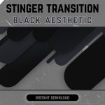 Black Stripes Stinger Transition for streaming