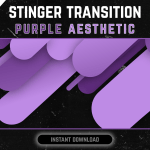 Purple Stripes Stinger Transition for streaming