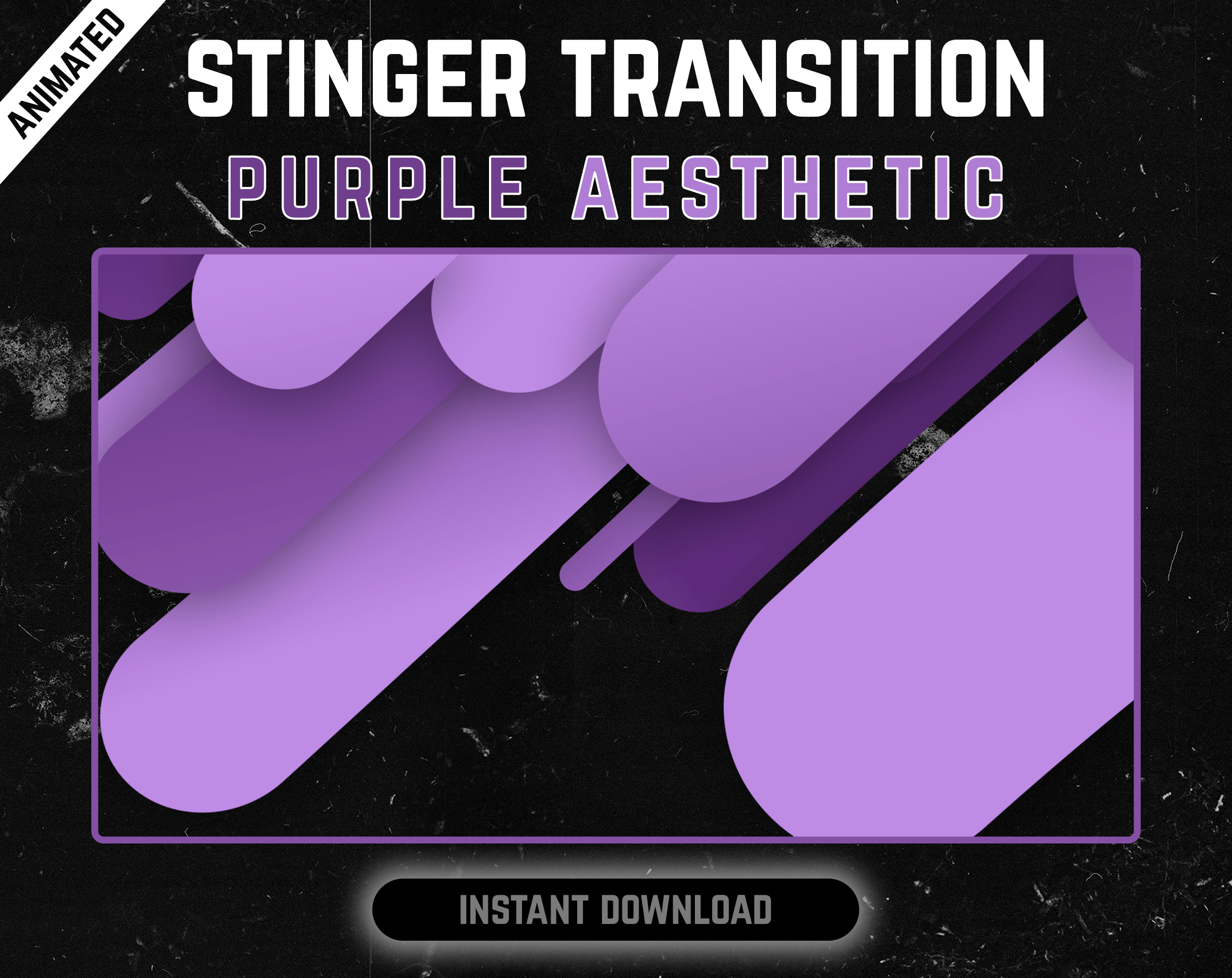 Purple Stripes Stinger Transition for streaming