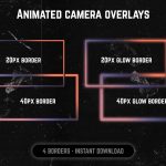Summer Nights webcam frame overlay for streaming on twitch