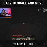 Synthwave webcam frame overlay for streaming on twitch