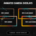 VSCO Colored webcam frame overlay for streaming on twitch