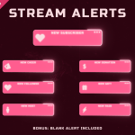 Pink Computer - Cute Twitch Overlay Package
