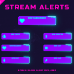 Vaporwave PC - Futuristic Twitch Overlay Package