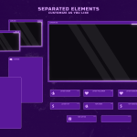Purple LoFi Computer - Purple Twitch Overlay Package