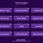 Purple LoFi Computer - Purple Twitch Overlay Package