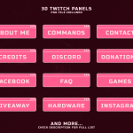 Pink Computer - Cute Twitch Overlay Package