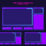 Vaporwave PC - Futuristic Twitch Overlay Package